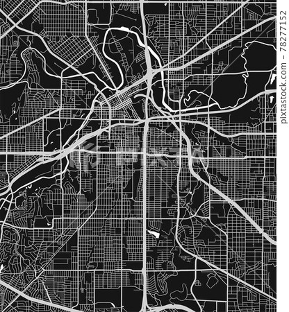 Urban city map of Fort Worth. Vector poster. Grayscale street map. Urban city map of Fort Worth. Vector poster. Grayscale street map. 78277152