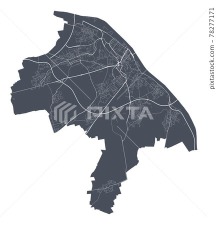 Mainz map. Detailed map of Mainz city poster with streets. Cityscape vector. Mainz map. Detailed map of Mainz city poster with streets. Cityscape vector. 78277171