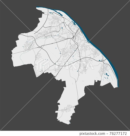 Detailed map of Mainz city, Cityscape. Royalty free vector illustration. Detailed map of Mainz city, Cityscape. Royalty free vector illustration. 78277172