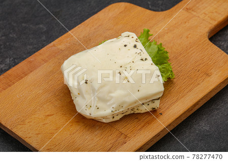 Halloumi cheese with mint for grill Halloumi cheese with mint for grill 78277470