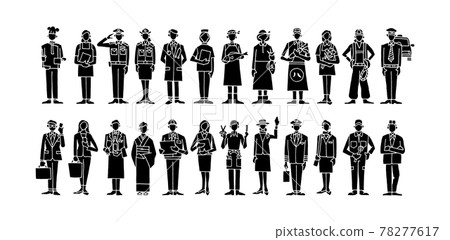 Working people-icon set 78277617