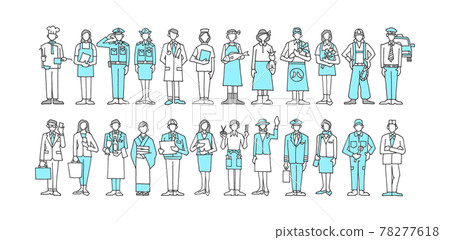 Working people-icon set 78277618