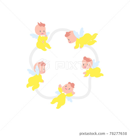 Illustration of a feathered baby Illustration of a feathered baby 78277638