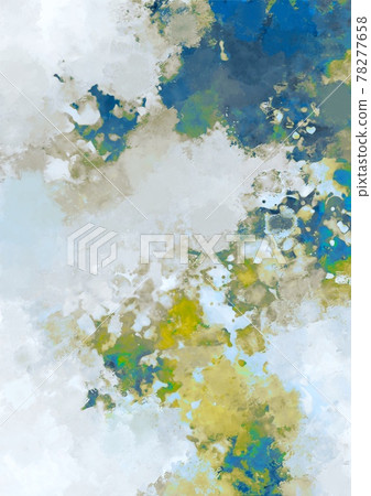Fantastic blue and yellow retro watercolor texture background 78277658