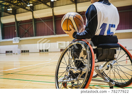 Wheelchair basketball man 78277922
