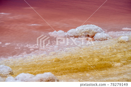 The salt lakes of walvis bay near swakopmund, namibia 78279149