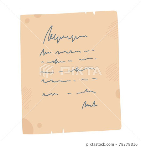 Collection envelope with mail, postmark and postcard vector flat, cartoon illustration. Various craft paper letters, stationery, sealing wax and handmade card isolated on white Collection envelope with mail, postmark and postcard vector flat, cartoon illustration. Various craft paper letters, stationery, sealing wax and handmade card isolated on white 78279816