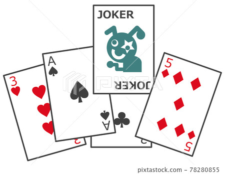 Playing cards with joker 78280855