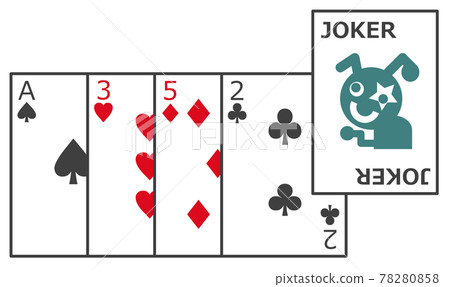 Playing cards with joker 78280858