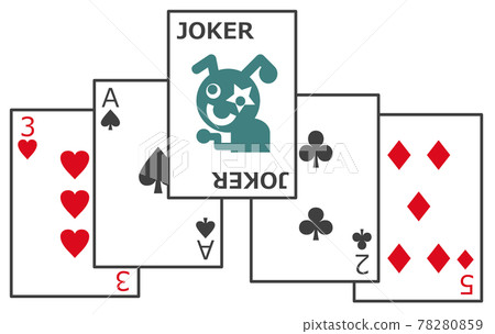Playing cards with joker 78280859