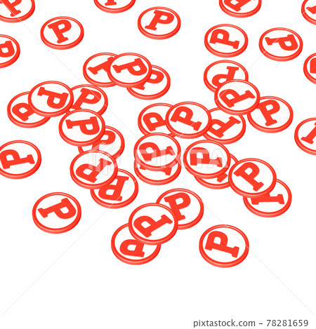 Economic illustration Background material Image of points to be accumulated Red chips scattered (1) Economic illustration Background material Image of points to be accumulated Red chips scattered (1) 78281659