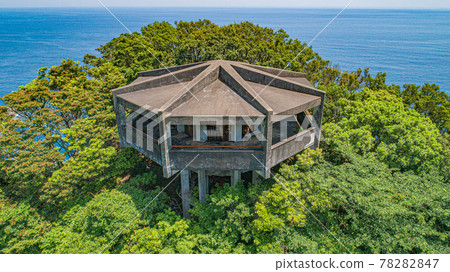 Senba Cliff Ropeway Ruins [Senba Observatory] Drone aerial photography 78282847