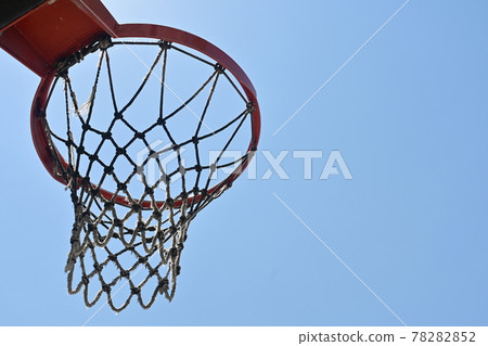Basket goal and sunny sky 78282852