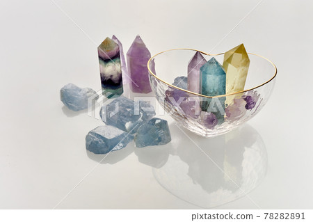 Crystals Stones. Healing gemstones minerals for relaxation and meditation, spiritual practice. Esoteric, reiki, modern magic, life balance concept. Crystals Stones. Healing gemstones minerals for relaxation and meditation, spiritual practice. Esoteric, reiki, modern magic, life balance concept. 78282891