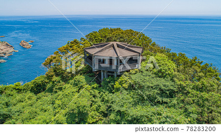 Senba Cliff Ropeway Ruins [Senba Observatory] Drone aerial photography 78283200