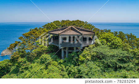 Senba Cliff Ropeway Ruins [Senba Observatory] Drone aerial photography 78283204
