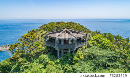 Senba Cliff Ropeway Ruins [Senba Observatory] Drone aerial photography 78283219