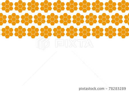 Background with golden honeycomb shapes. Vector illustration. Pattern with glitter effect. Template texture for invitation, poster, card, banner, announcements and others. Doodle style Background with golden honeycomb shapes. Vector illustration. Pattern with glitter effect. Template texture for invitation, poster, card, banner, announcements and others. Doodle style 78283289