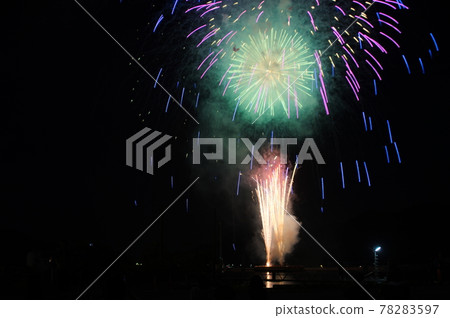 Saiki City Saiki Jinbu Fire Festival Fireworks Festival 78283597