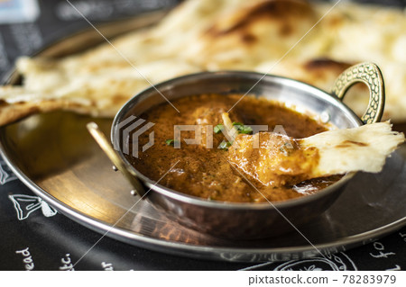 印度咖哩 Nan 民族咖哩 咖哩雞 印度料理 印度咖哩 Nan 民族咖哩 咖哩雞 印度料理 78283979