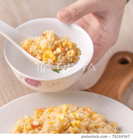 Sakura shrimp shrimp fried rice Taiwanese food gourmet Shrimp egg fried rice エビチャーハン 78284567