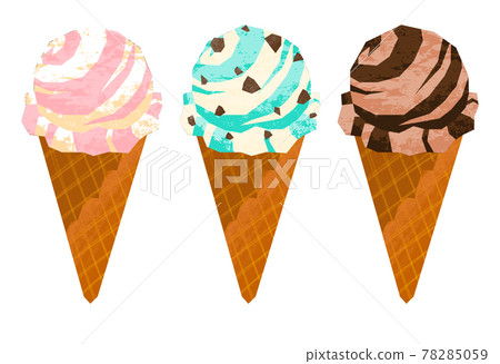 剪紙冰淇淋 78285059