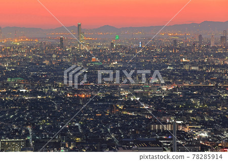 大阪平原-神戶夜景 大阪平原-神戶夜景 78285914