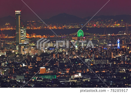 大阪平原-神戶夜景 大阪平原-神戶夜景 78285917