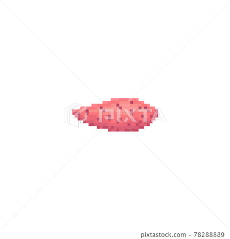 Pixel art sweet potato icon. Vector vintage style illustration sweet potato symbol for graphic web design, paper or fabric. 8 bit pixel retro style gaming sweet potato icon. Pixel art sweet potato icon. Vector vintage style illustration sweet potato symbol for graphic web design, paper or fabric. 8 bit pixel retro style gaming sweet potato icon. 78288889
