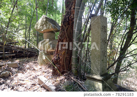 Chomeiji Temple, the ruins of the approach to the temple, Omihachiman City, Shiga Prefecture Chomeiji Temple, the ruins of the approach to the temple, Omihachiman City, Shiga Prefecture 78291183