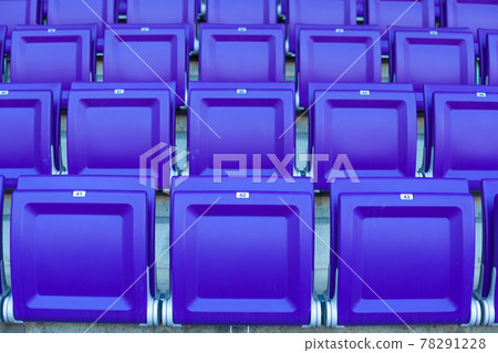 empty seats without spectators in the stadium empty seats without spectators in the stadium 78291228