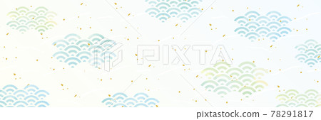 Qinghai wave Japanese paper style watercolor style touch background Qinghai wave Japanese paper style watercolor style touch background 78291817