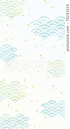 Qinghai wave Japanese paper style watercolor style touch background Qinghai wave Japanese paper style watercolor style touch background 78291819
