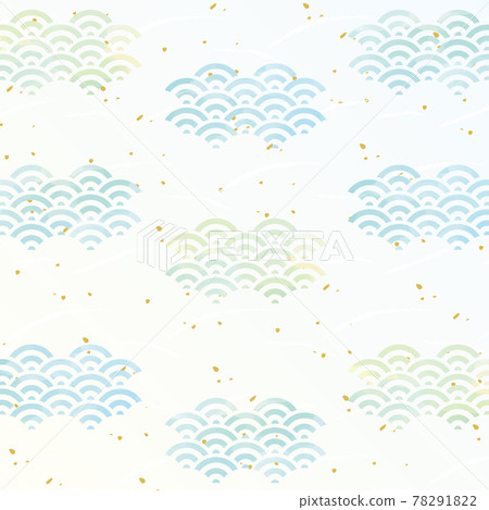 Qinghai wave Japanese paper style watercolor style touch background Qinghai wave Japanese paper style watercolor style touch background 78291822