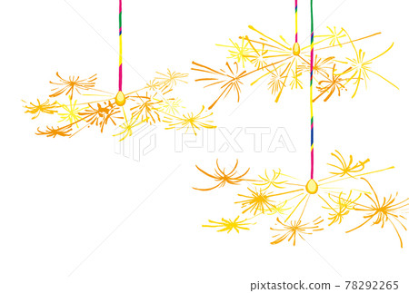 Summer greeting postcard of sparklers without horizontal white background letters Summer greeting postcard of sparklers without horizontal white background letters 78292265