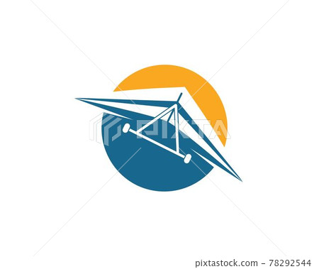 hang gliding icon vector illustration design 78292544
