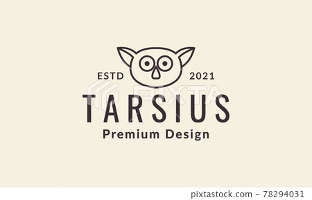 line tarsius head cute logo symbol vector icon illustration graphic design line tarsius head cute logo symbol vector icon illustration graphic design 78294031