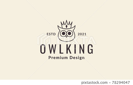 cute owl crown lines logo symbol vector icon illustration graphic design cute owl crown lines logo symbol vector icon illustration graphic design 78294047