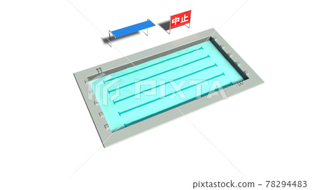 The pool is closed even though it's summer 78294483