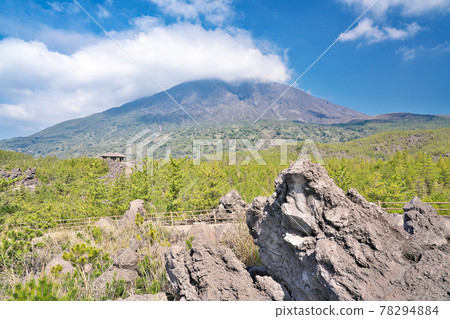[Sakurajima from Arimura Lava Observatory] Arimura-cho, Kagoshima City, Kagoshima Prefecture 78294884