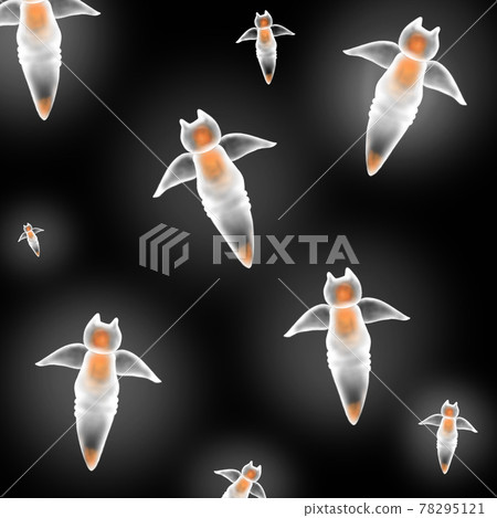 Illustration of many clionidae swimming 78295121