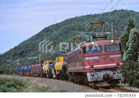 JR Freight EF81 Towed Freight Train 78295939