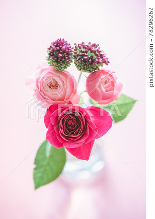 Roses and allium flowers Roses and allium flowers 78296262