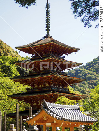 Five-storied pagoda of Nara Hase-dera Five-storied pagoda of Nara Hase-dera 78296384