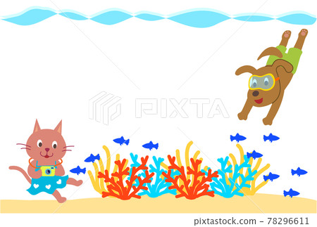 Dive dogs and cats 78296611