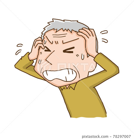 老人抱著頭 78297007