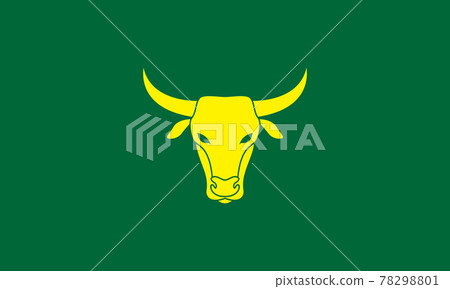 head cow livestock silhouette strong logo symbol vector icon illustration graphic design 78298801