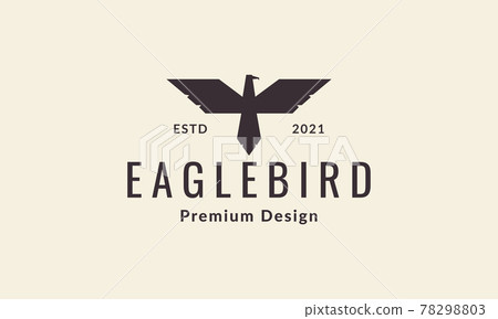 geometric fly eagle bird logo symbol vector icon illustration graphic design 78298803
