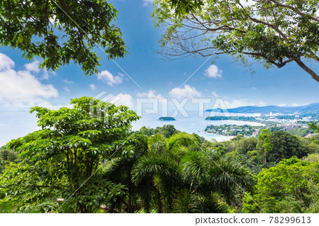 View point of Karon Beach, Kata Beach at Thailand. View point of Karon Beach, Kata Beach at Thailand. 78299613