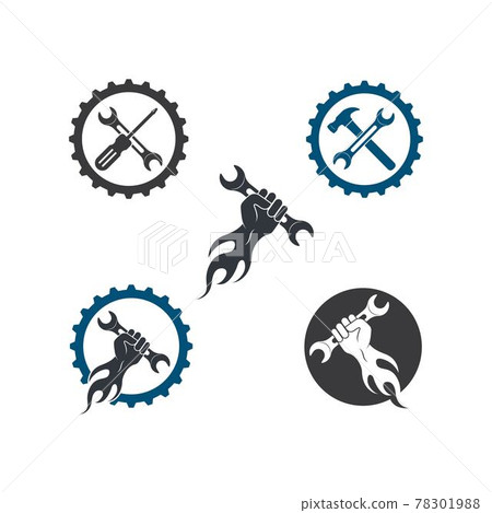 wrench vector illustration and icon of automotive repair wrench vector illustration and icon of automotive repair 78301988
